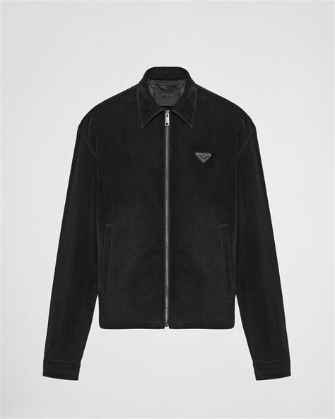 Prada Velvet Denim Blouson Jacket 